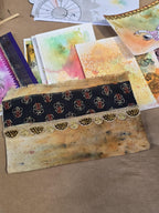 Trousse coton verte/khadi