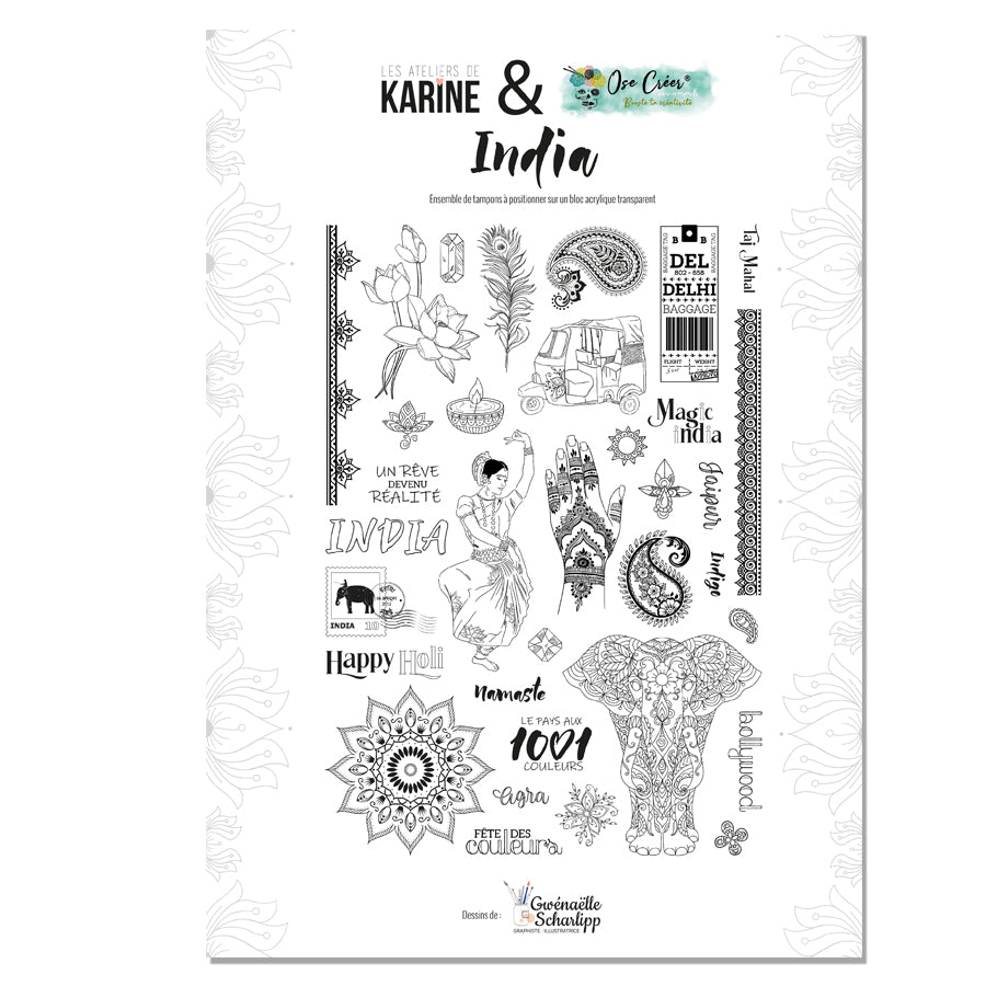 Tampons India | Les Ateliers de Karine X Ose Créer