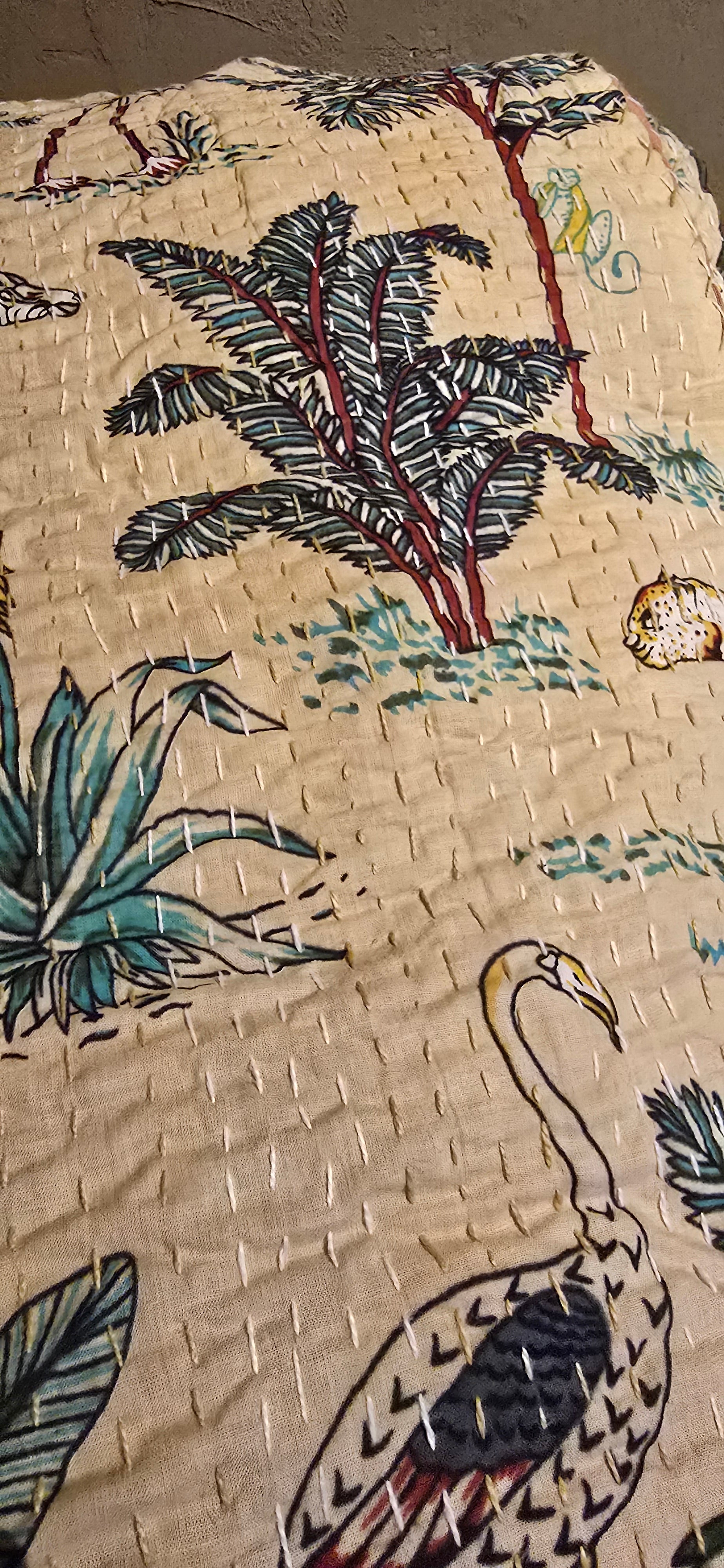 Plaid Kantha Artisanal