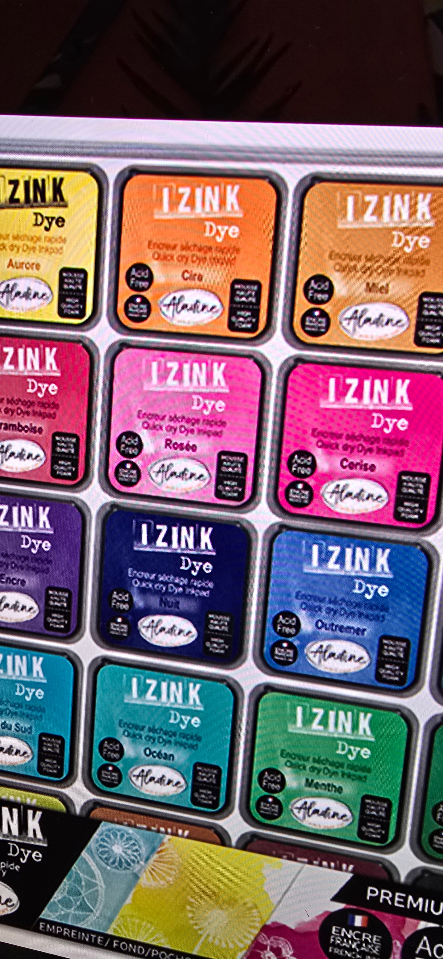 Encreurs izink DYe Aladine
