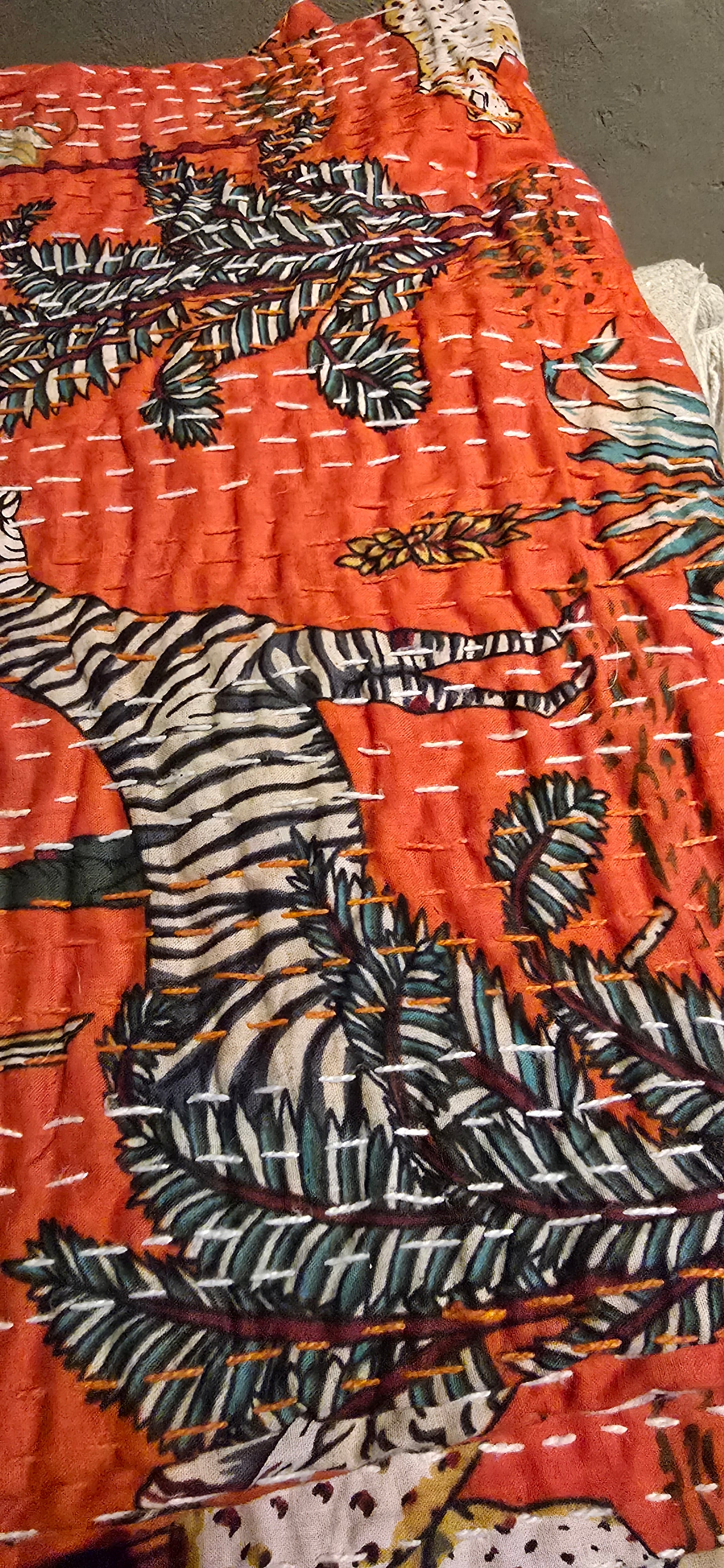 Plaid Kantha Artisanal