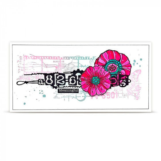 Tampon clear Azoline AAll and Create Graphic coquelicot