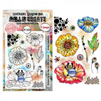 Tampon clear Azoline AAll and Create lovely coquelicot