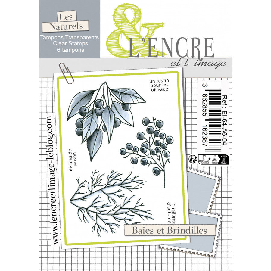 Tampon clear - Baies et Brindilles - L'Encre et l'Image