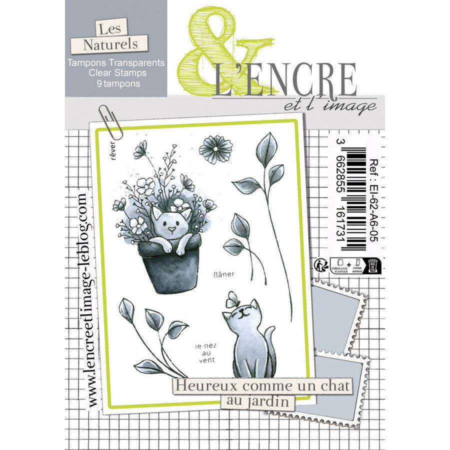 Tampon - Heureux comme un chat - L'Encre et L'Image